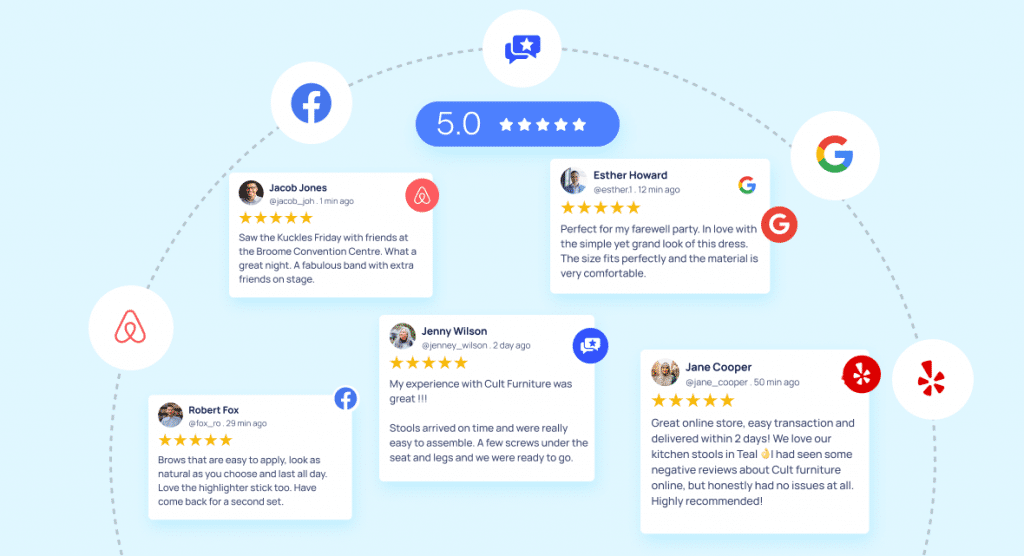 collect reviews from different platforms