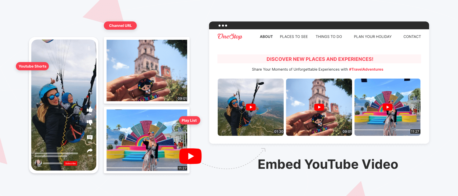 Embed YouTube Videos on Website