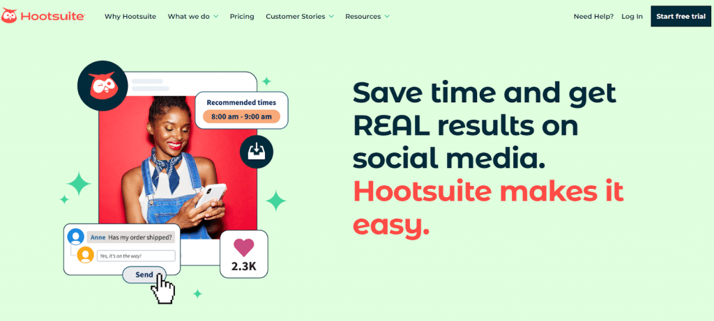 Hootsuite - best platforms brands use to manage social media content