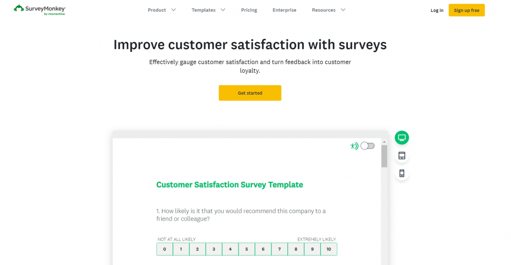 SurveyMonkey - Customer Feedback SaaS Tool