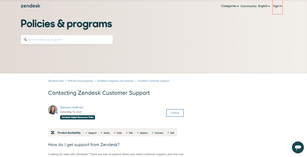 Zendesk - Customer Support
