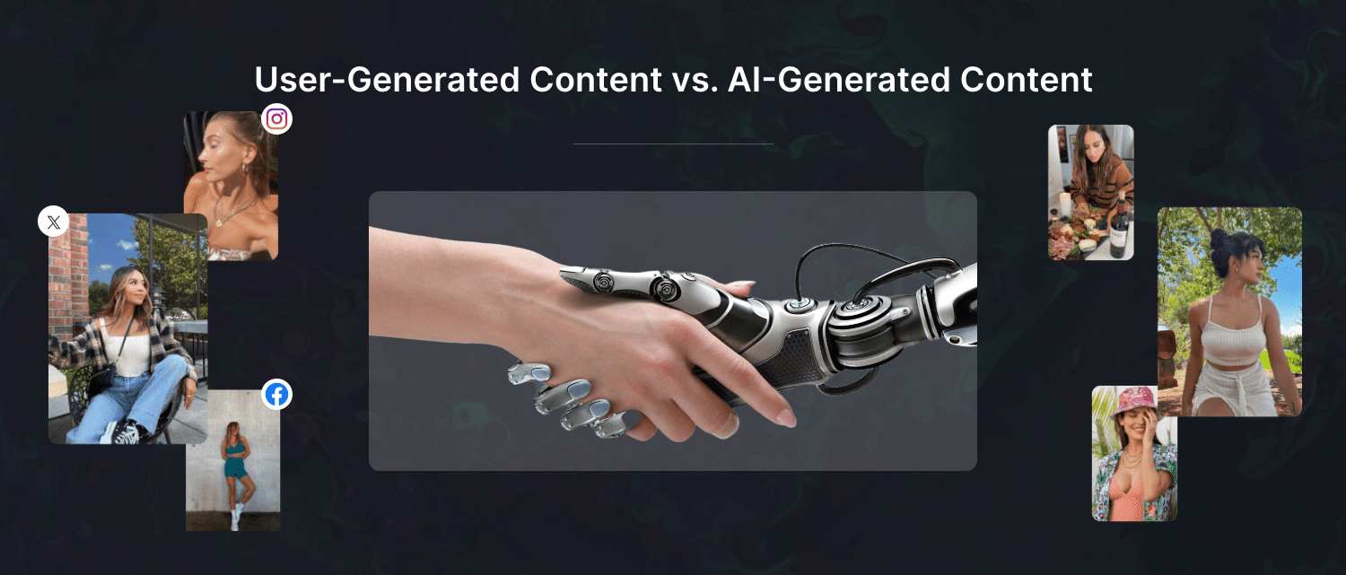 user generated content vs AI generated content