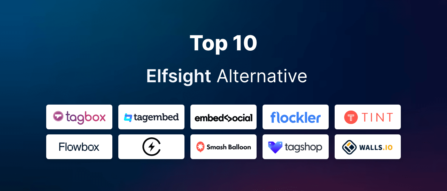 Top 10 Elfsight Alternative