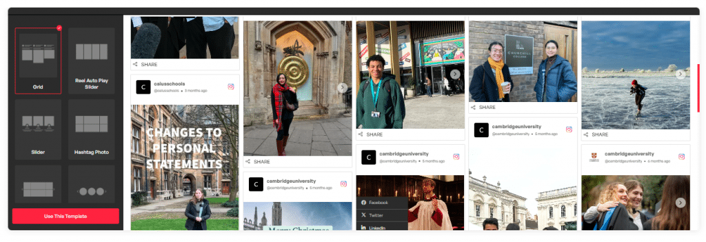 instagram grid