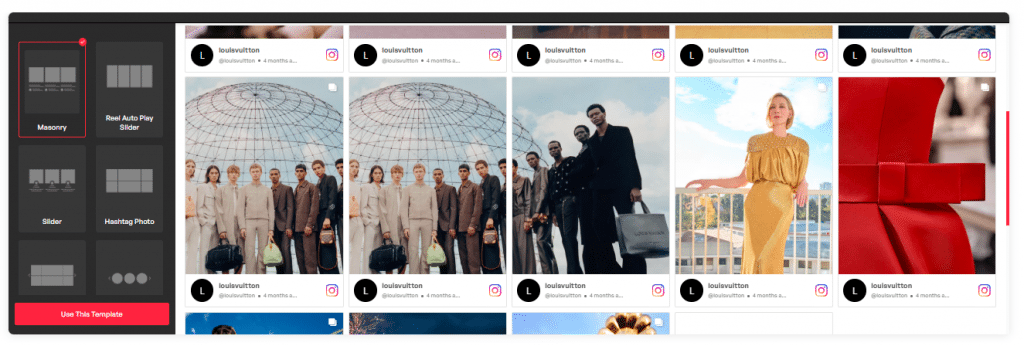 instagram masonry