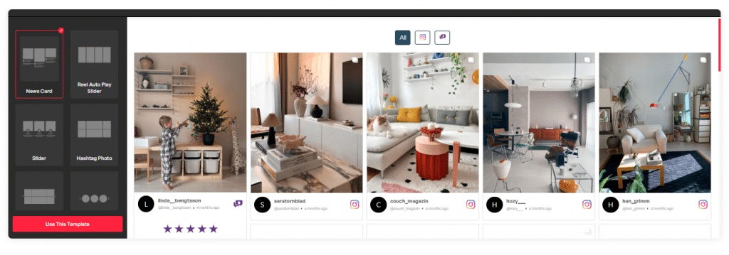 instagram news card