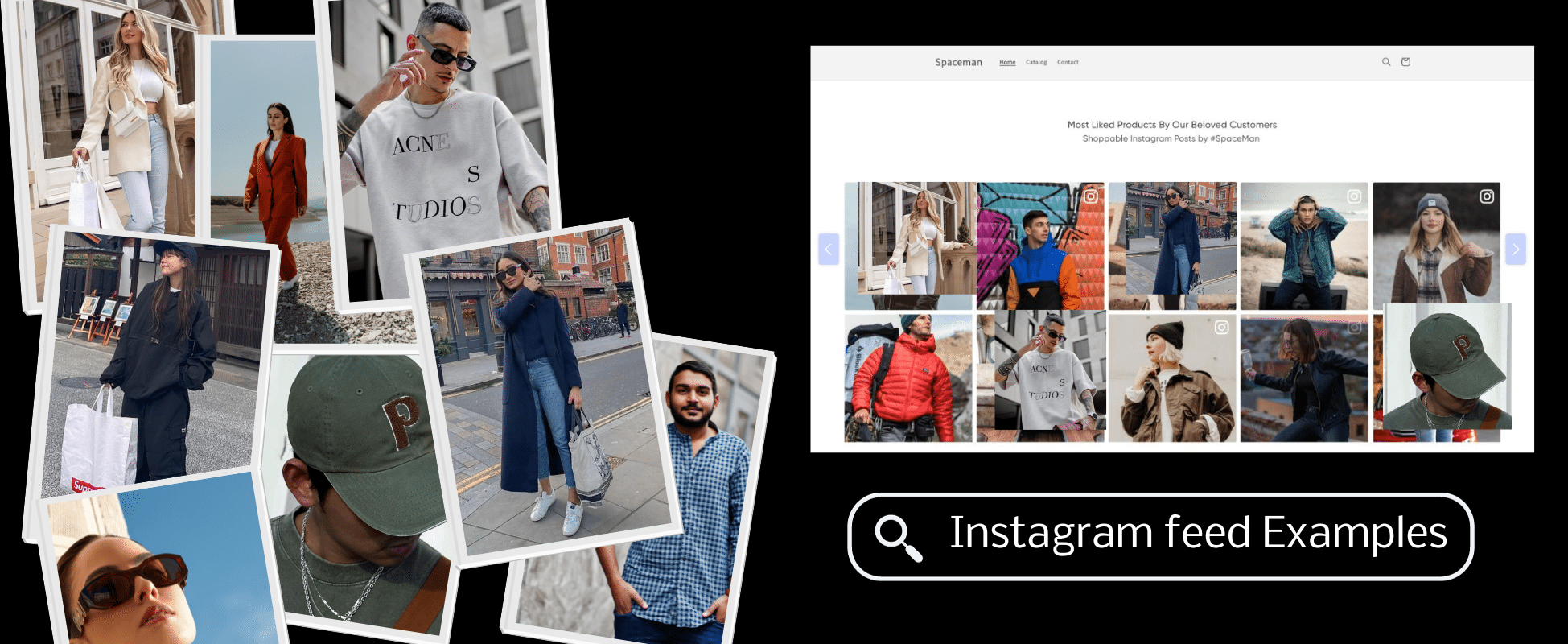 10+ Beispiele für echte Instagram-Feeds auf Websites