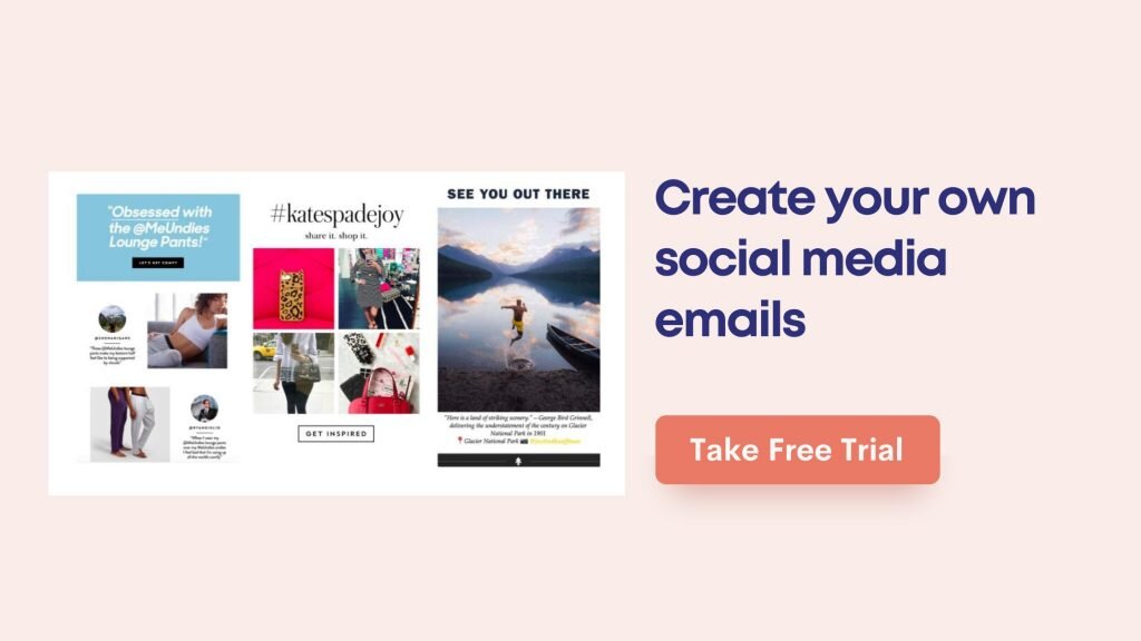embed social media on email