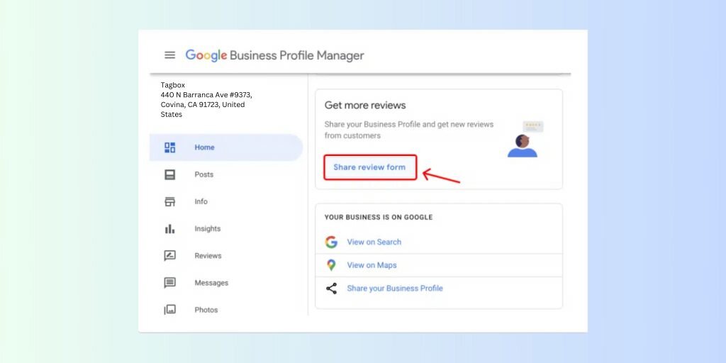 google business profile dashboard