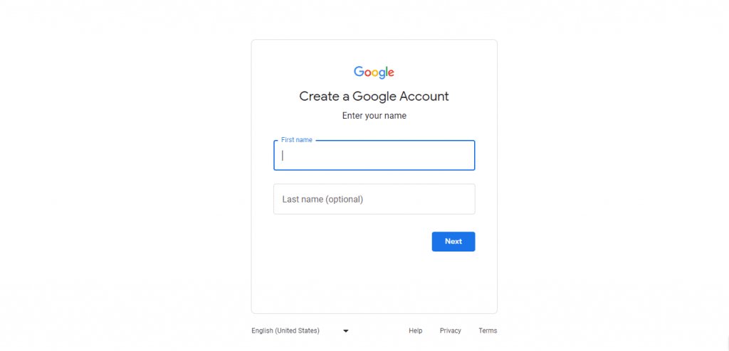 create google account