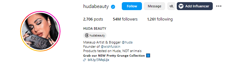 Huda Kattan - Beauty Influencer