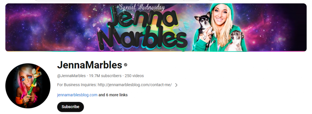 Jenna Marbles YouTube Influencer