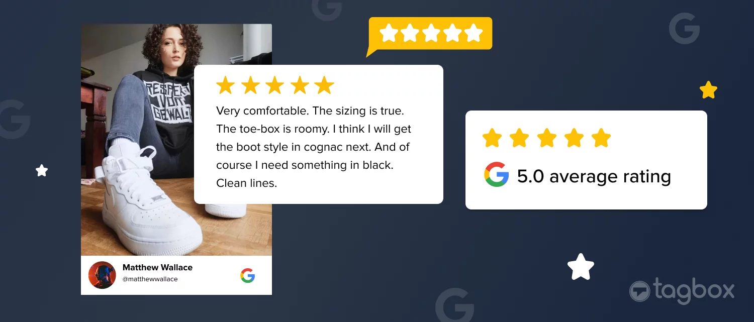 google 5 star rating