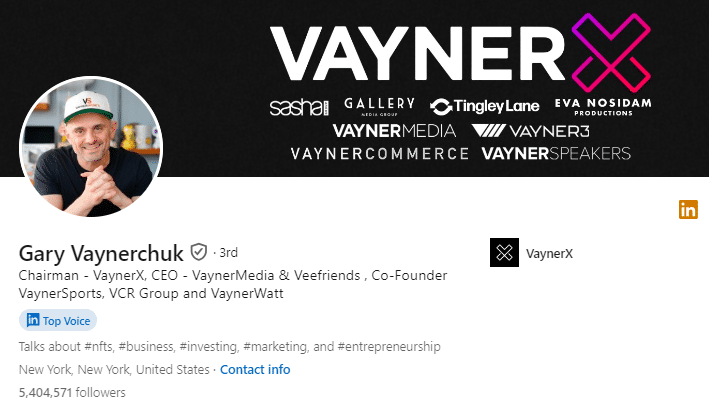 Gary Vaynerchuk - LinkedIn Influencers