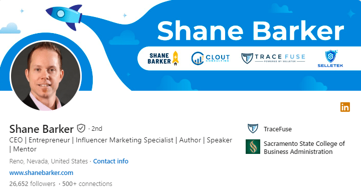 Shane Barker - Top LinkedIn Influencers