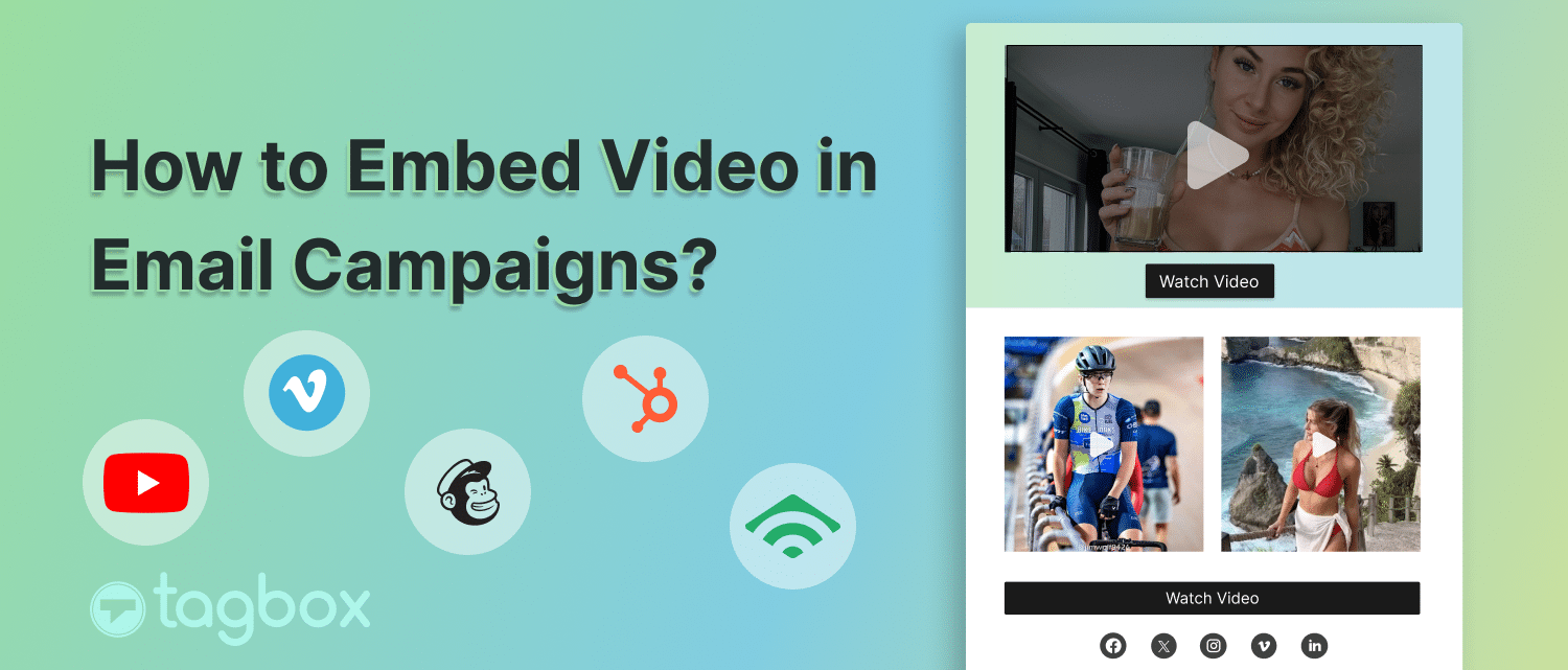 how to embed a video in an email