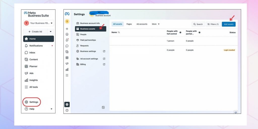 meta business suite dashboard