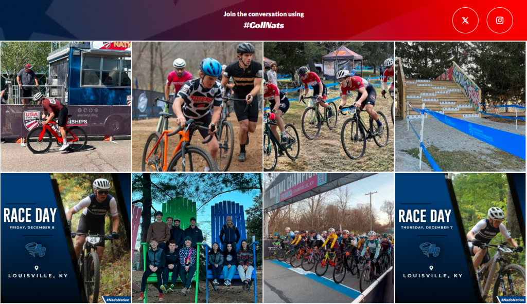 USA Cycling social media widget