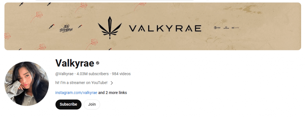 Valkyrae - Gaming Influencers