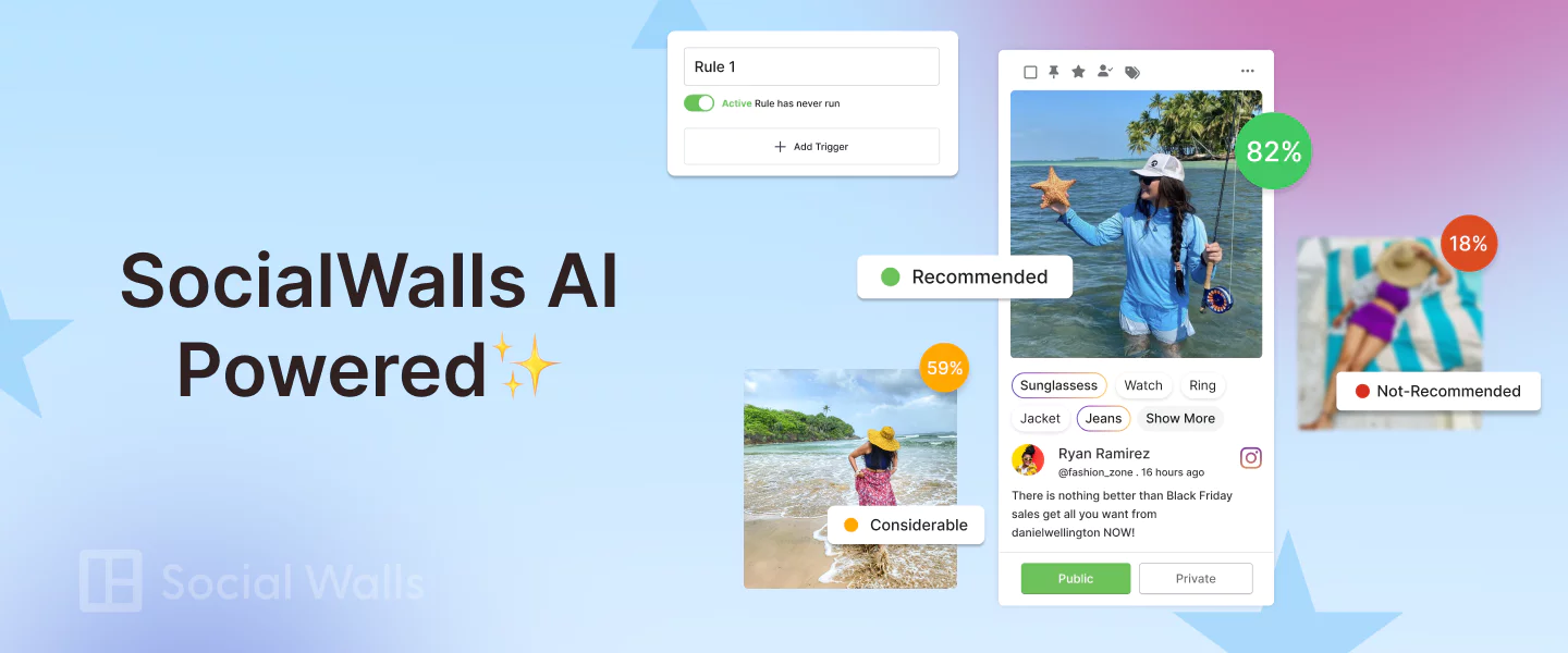 AI Powered social wall