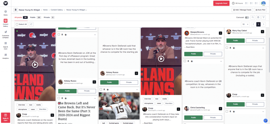 create feed