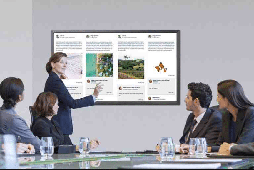 social media wall - corporate event idea