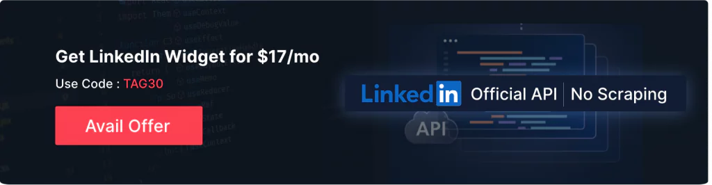 LinkedIn Official API CTA