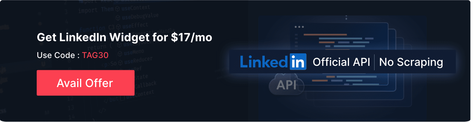 LinkedIn Official APIs CTA