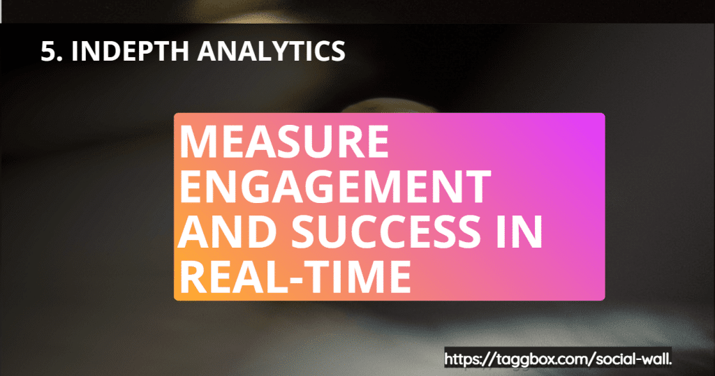 Feature 5 - Analytics - Measure Engagement and Success in Real-Time