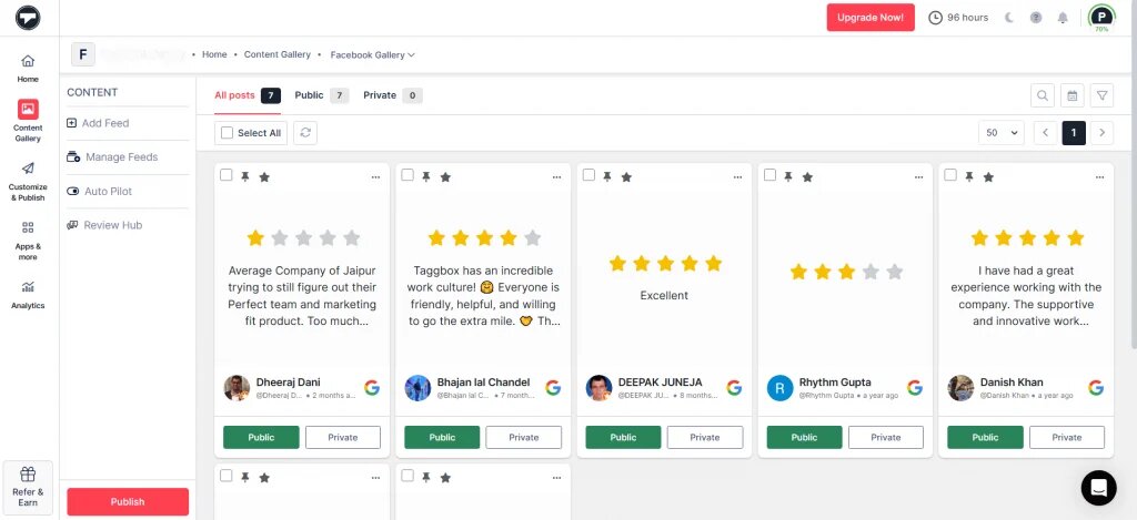google revew widget