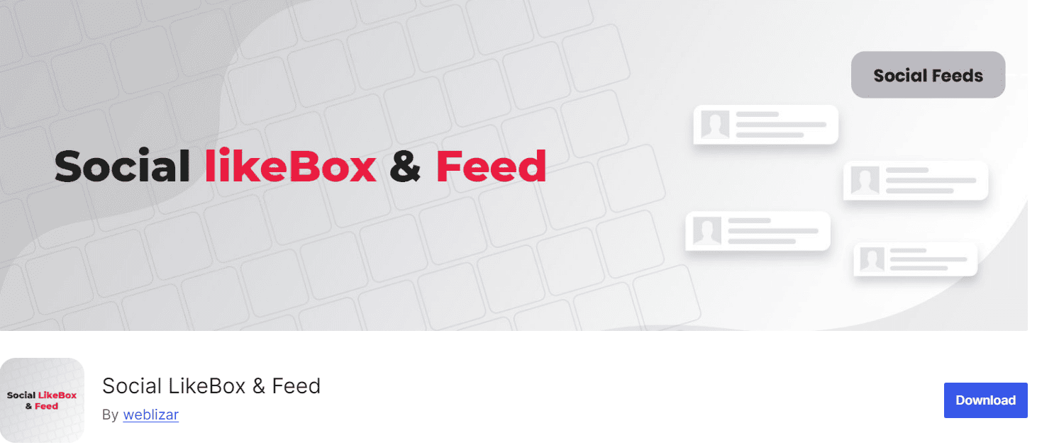 social likebox and feed