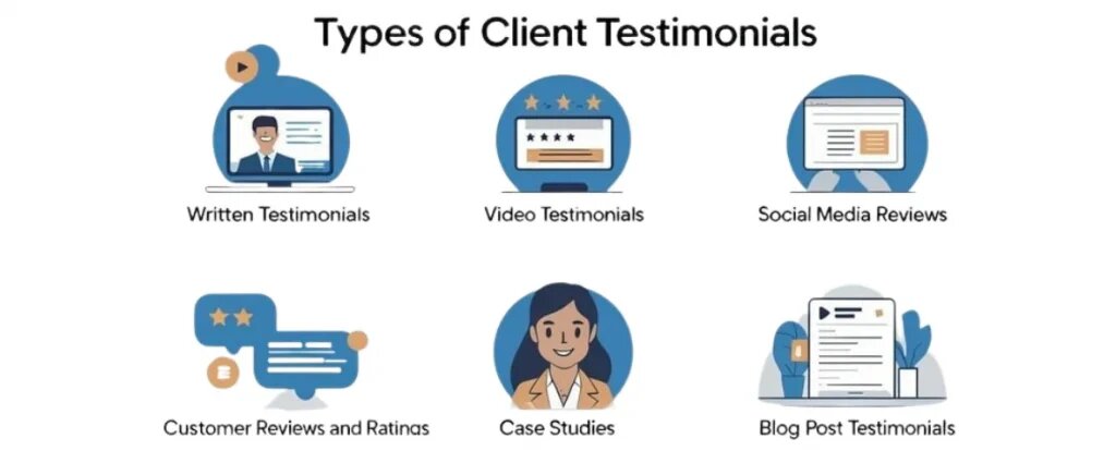 types of testimonial