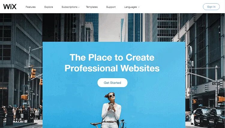 log in to wix