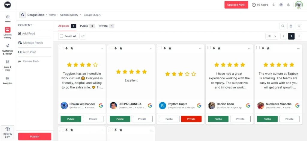 google review gallery