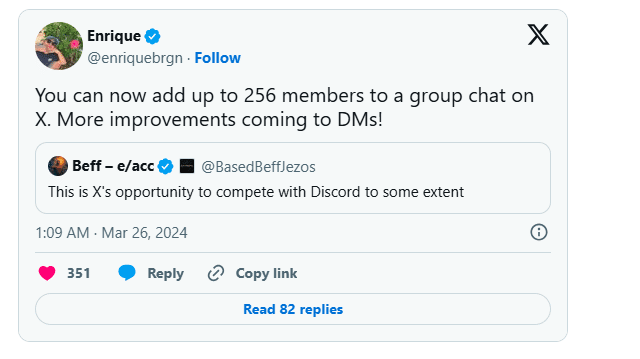 group chat limit