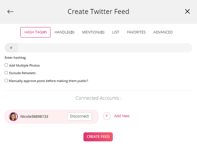 Create-Twitter-hashatg-Feed