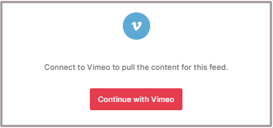 Connect Vimeo Account