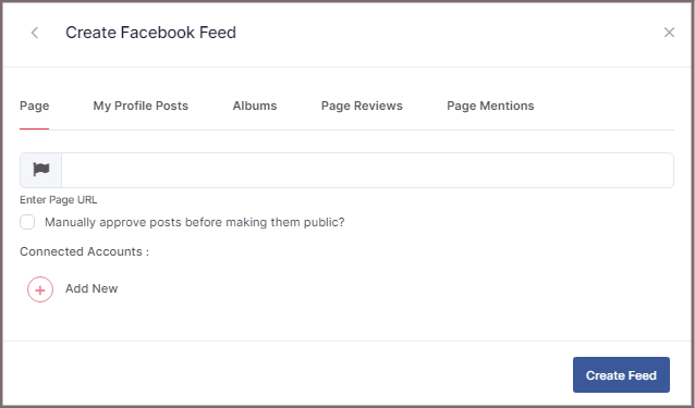 Facebook feed widget html
