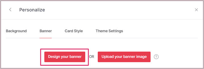 Design Your Banner