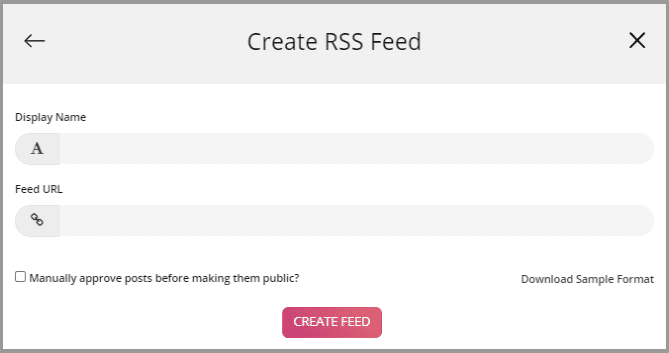 Embed RSS Feed 