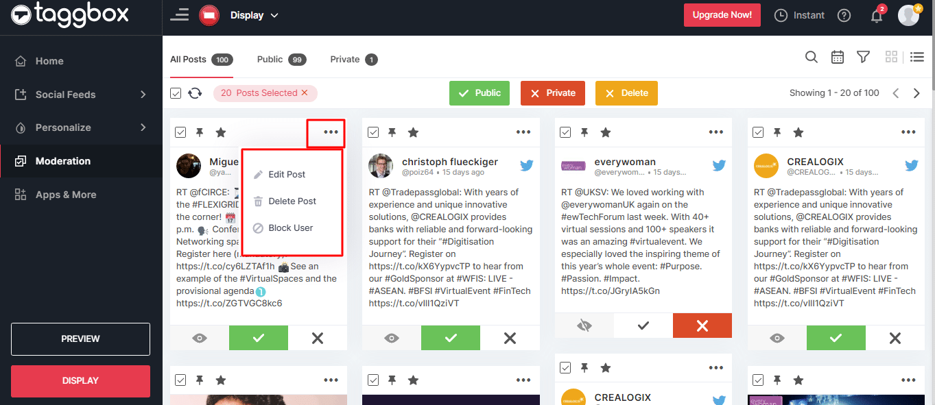 How to use Moderation Panel?