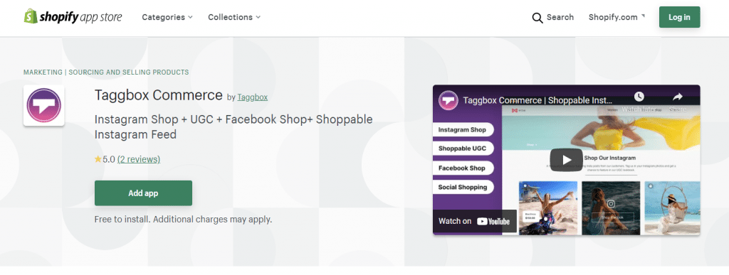 Taggbox Commerce Shopify app