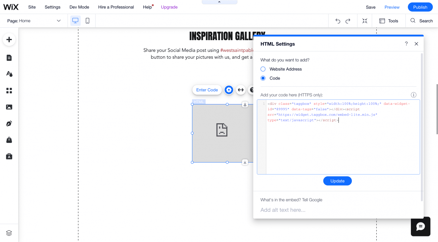 How To Add Google Reviews On Wix site? Taggbox