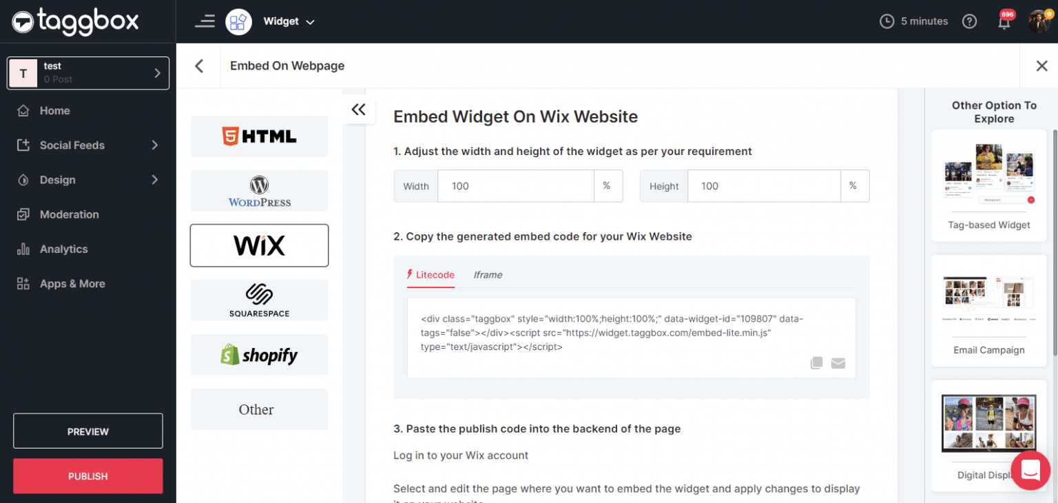 How To Add Google Reviews On Wix Website Taggbox How To Add Google Reviews On Wix Website Taggbox