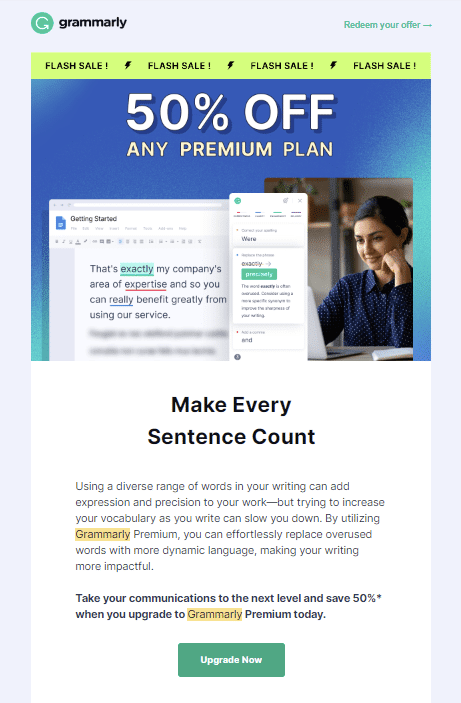 Grammarly Email Marketing Strategy