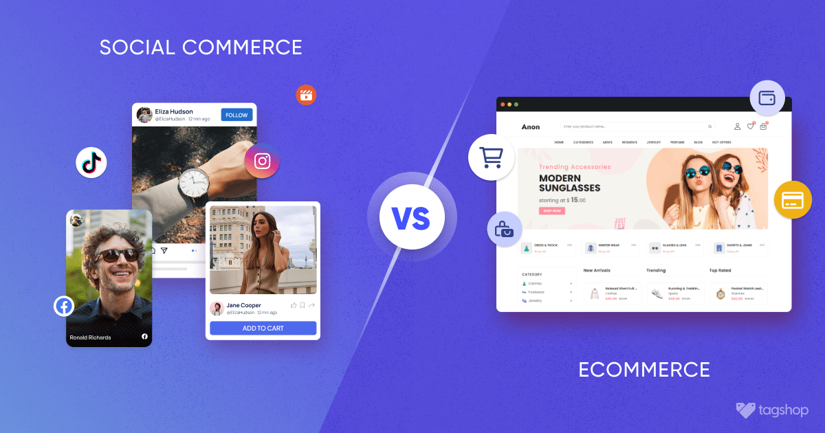 social commerce vs. eCommerce