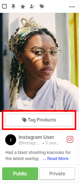 tag products on Instagram